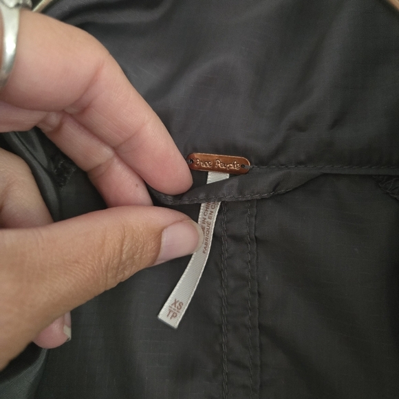 Free People Ripstop Parachute Jacker Gray Nylon Zip-Up Size XS Extra Small - Picture 4 of 7